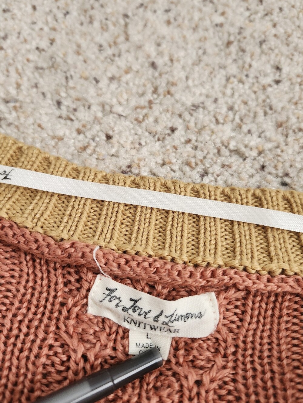 For Love And Lemons Sierra Asymmetrical Cropped Cable Knit Cardigan Sweater - Picture 4 of 9